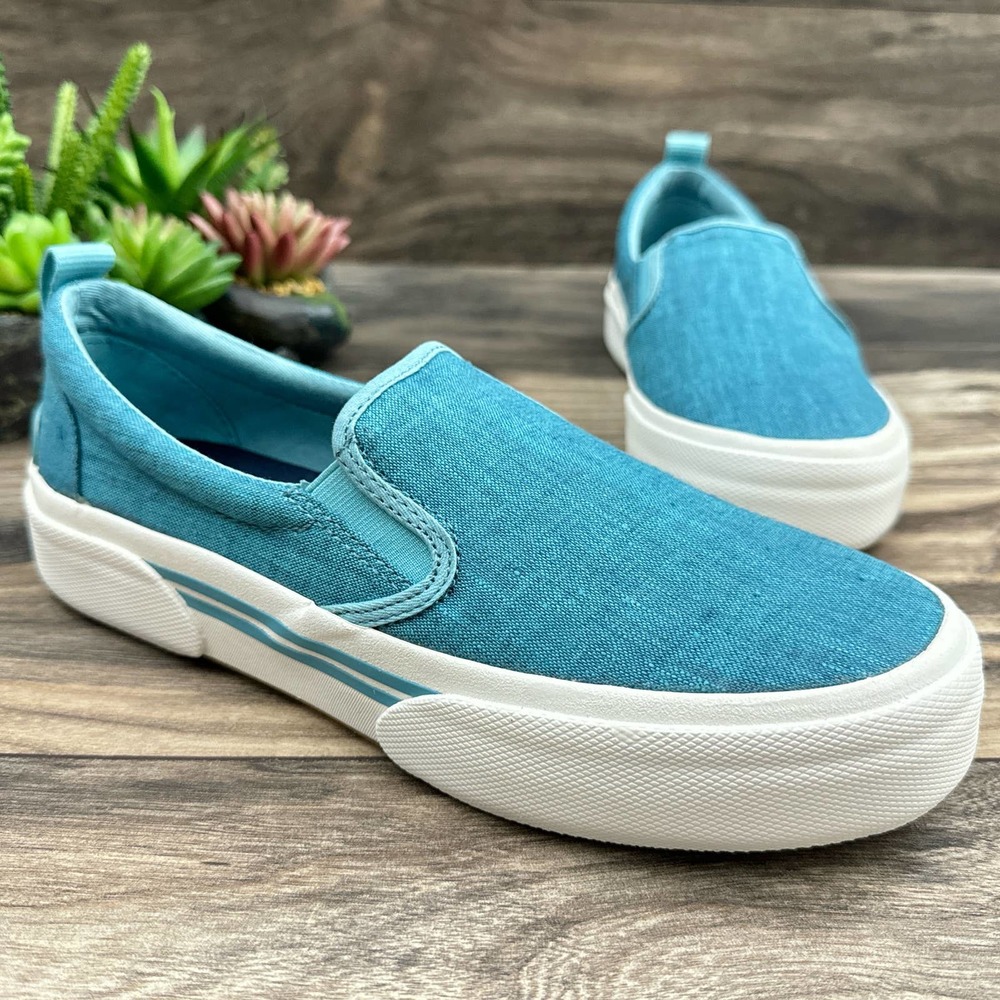 ❌SOLD OUT❌NIB Sperry Pier Wave 9M 40 Chambry Blue Slip-On Sneaker - Picture 4 of 11